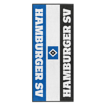 Hamburger SV HSV Badetuch ca. 70 x 180 cm blau-weiß-schwarz 100 % Baumwolle (Bio)